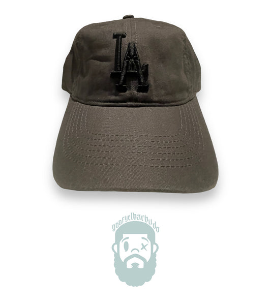 LA Palm Tree Dark Grey Dad Hat